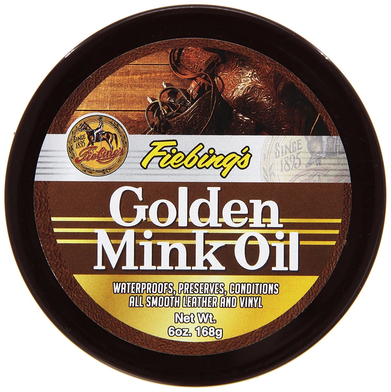 Fiebing'sGolden Mink Oil Leather Preserver, 6 oz (2 Pack)