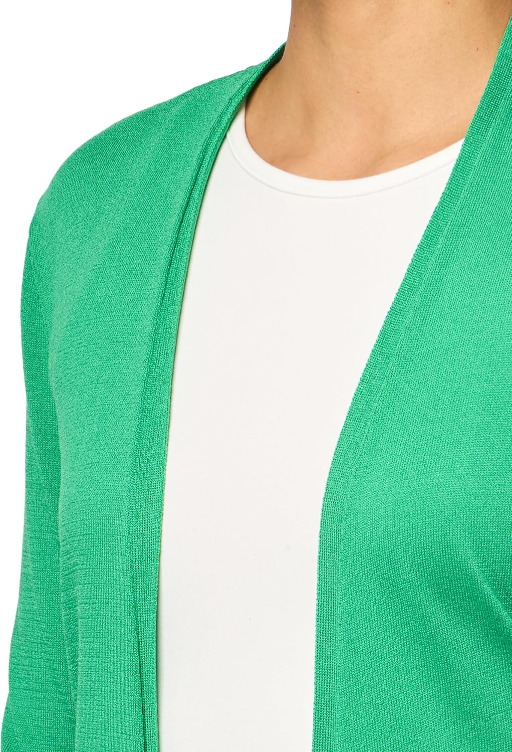 Kasper Women's Self Edge a Line Cardigan 3q Sleeves