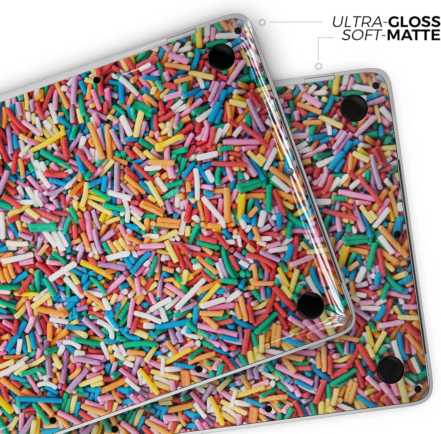 DesignSkinz - Colorful Candy Sprinkles - Full-Body Wrap Protective Decal Skin Kit Compatible with MacBook 13" Pro M1 (A2338)