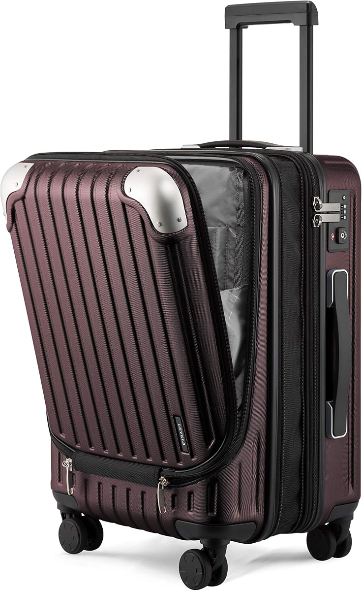 Grace Large Carry on Luggage, 20 Inch Expandable Hardside Suitcases with wheels, Abs+Pc Harshell Spinner Luggages with Tsa Lock, Red