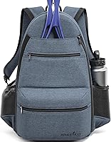Athletico City 2 Racquet Tennis Backpack - Padded Racket Protection, Shoe Storage, Water Bottle Pockets - Durable for Players