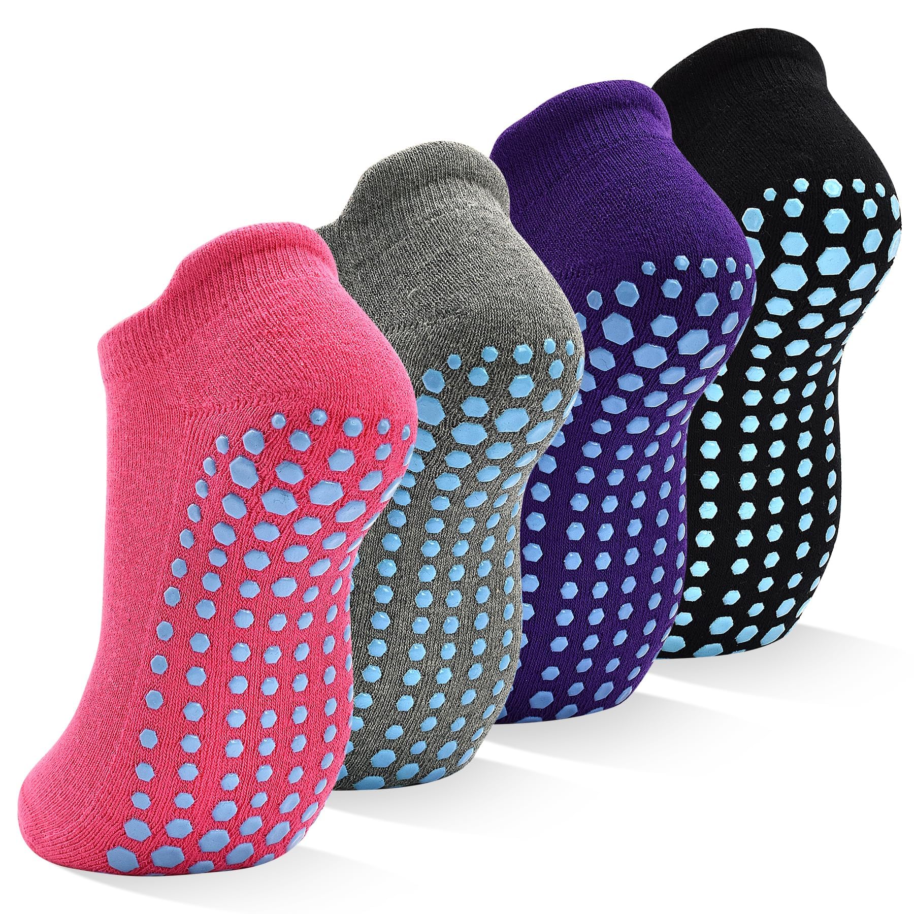 SkiBeaut Non Slip Socks, 4 Pairs