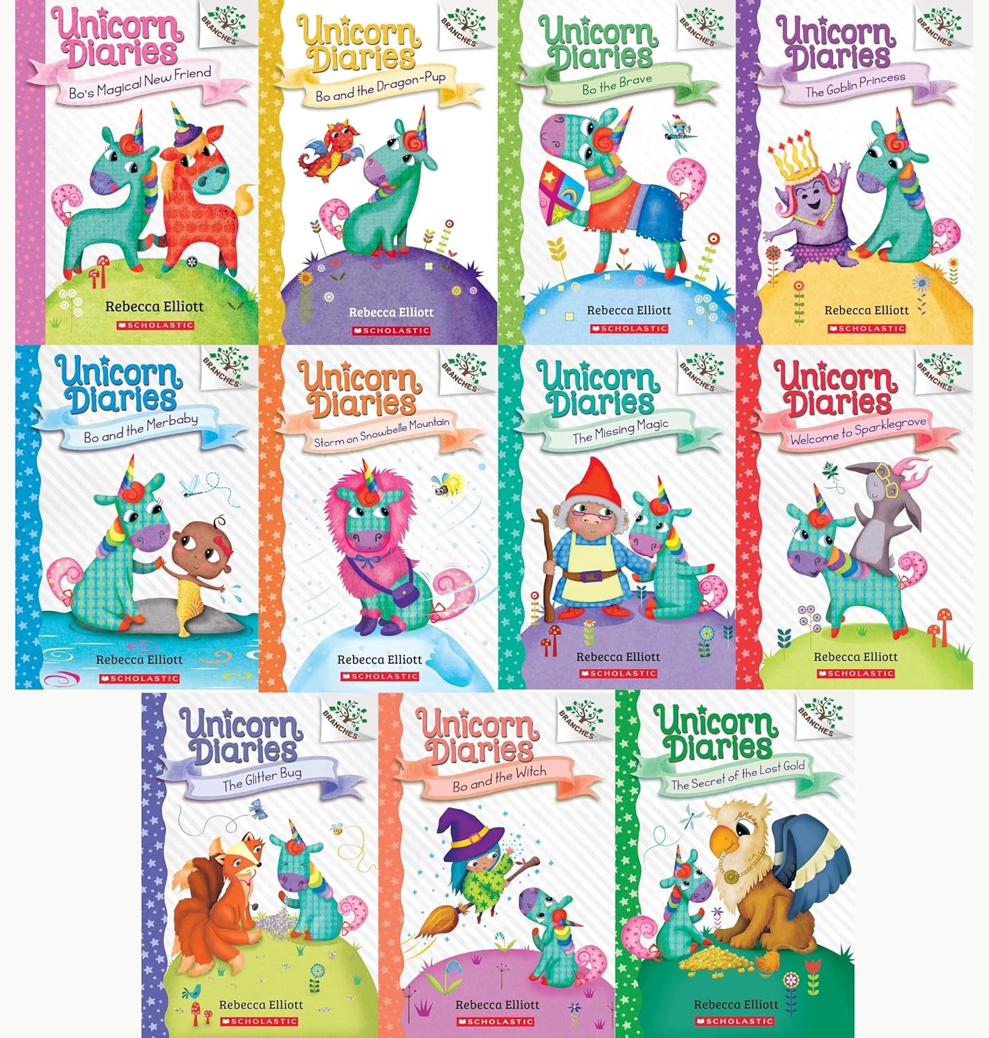 Unicorn Diaries Series Complete collection 1-11 Books set:-Bo's Magical New Friend, Bo and the Dragon-Pup, Bo the Brave,The Goblin Princess, Bo and ... and the Witch and The Secret of the Lost Gold