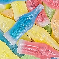 Vista 1 de Botella de cera para dulces rellenas con jarabes saborizados, botellas de cera vintage Candys Nik-L-Nips de caramelos surtidos a granel – 15 onzas