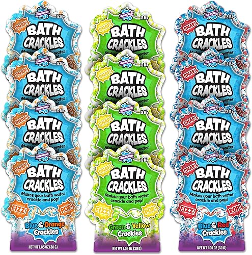 Miniatura 8 de Tub Works Bath Crackles - Juguete de baño, paquete variado de 12 unidades, no tóxico y sin fragancia, hace que el agua del baño se agriete y explote