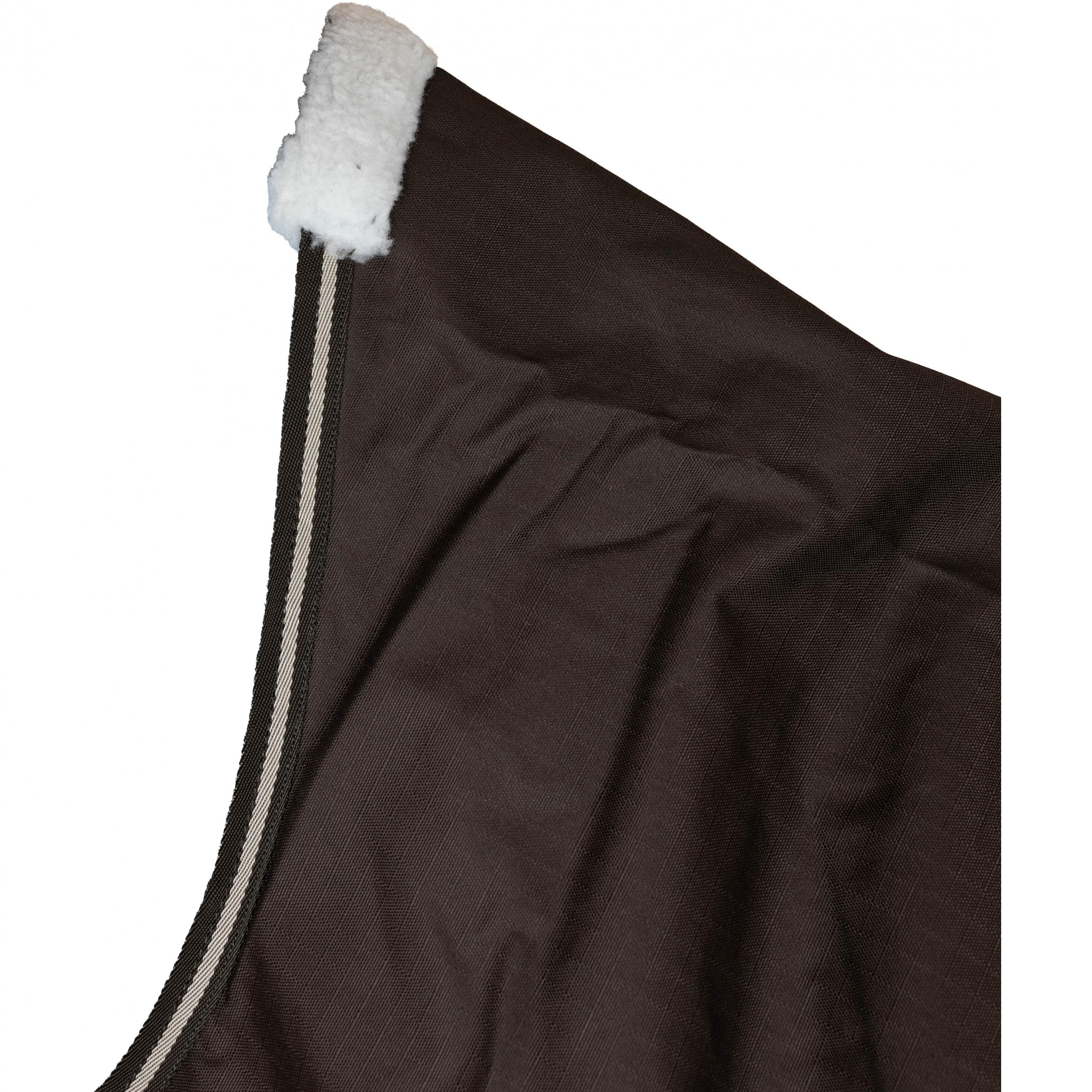 RL24 - Weidedecke 600D Basicline – Braun/Beige 145cm (Polarfleecefutter) | Regendecke & Übergangsdecke – Wind- & wasserdichte Outdoordecke mit Innenfutter & Kreuzbegurtung – Pferdedecke