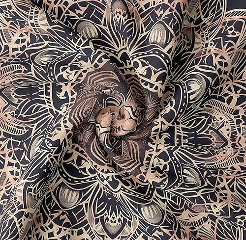 Miniatura 3 de Tapzen Tapiz de mandala místico bohemio, étnico, vintage, bohemio, para dormitorio, estético, hippy, gitano, pavo real, chakra, tapiz para colgar en