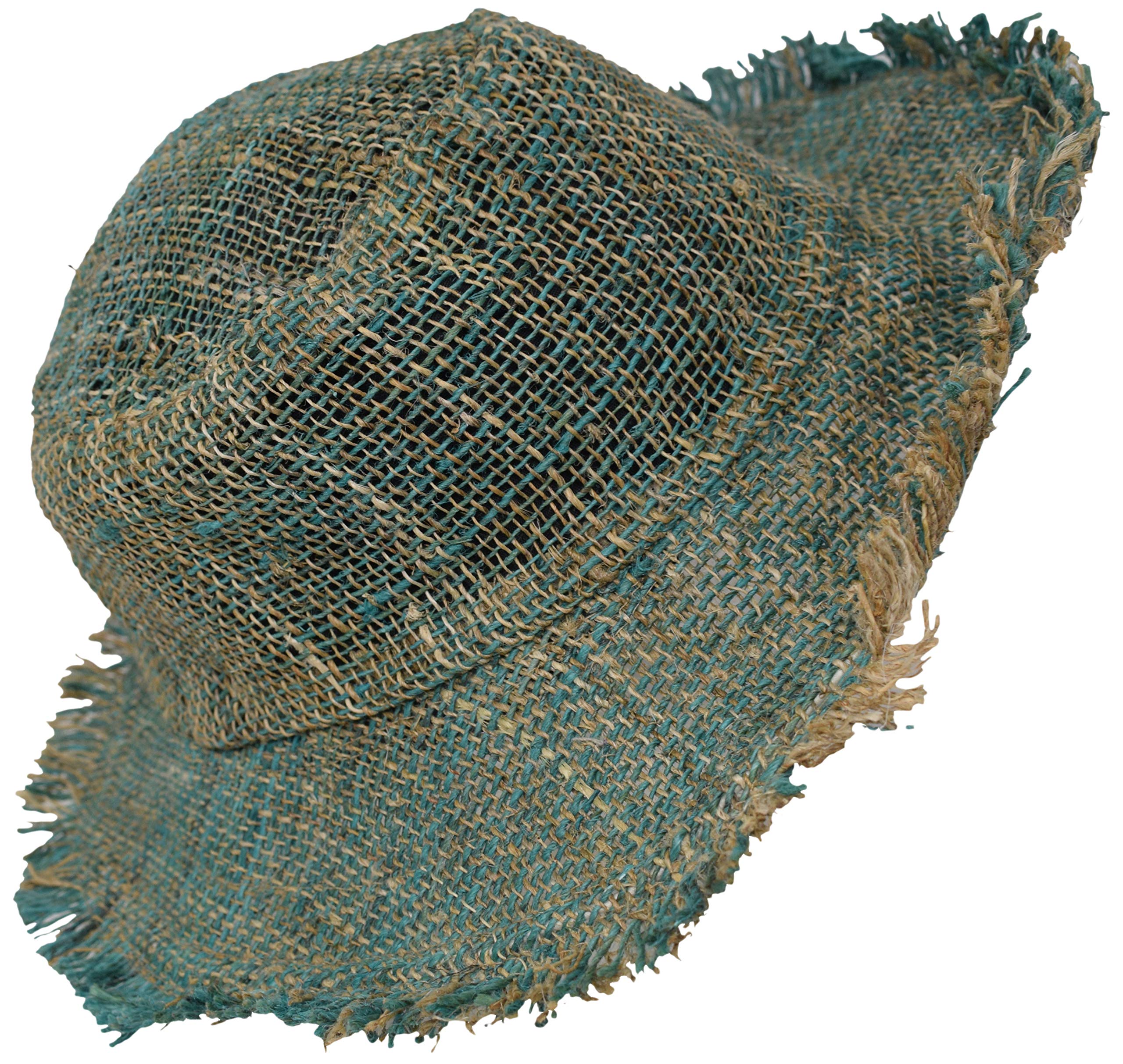 Gheri Mens 100% Hemp Natural Straw Summer Hat Beach Boater Panama Wide Brim Summer Holiday A