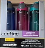 AUTOSEAL 24oz. Spill-Proof and BPA Free Water Bottle, 3-pack