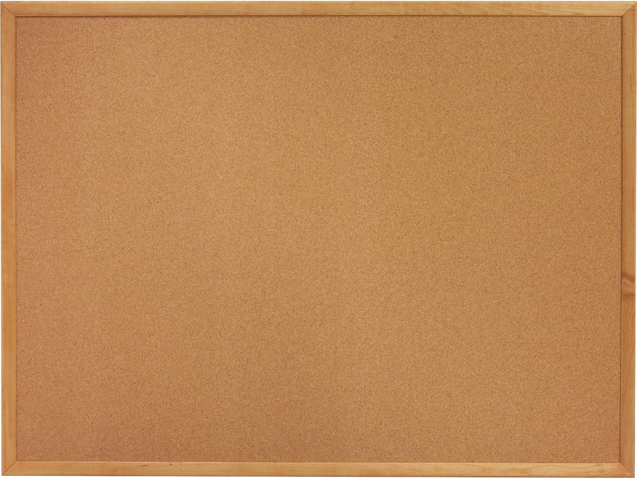 Oak Wood Frame Cork Board