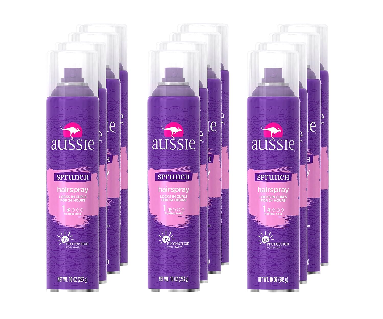 Buy Aussie Sprunch Aerosol Hairspray 10 Oz (Pack of 12) Online at Low