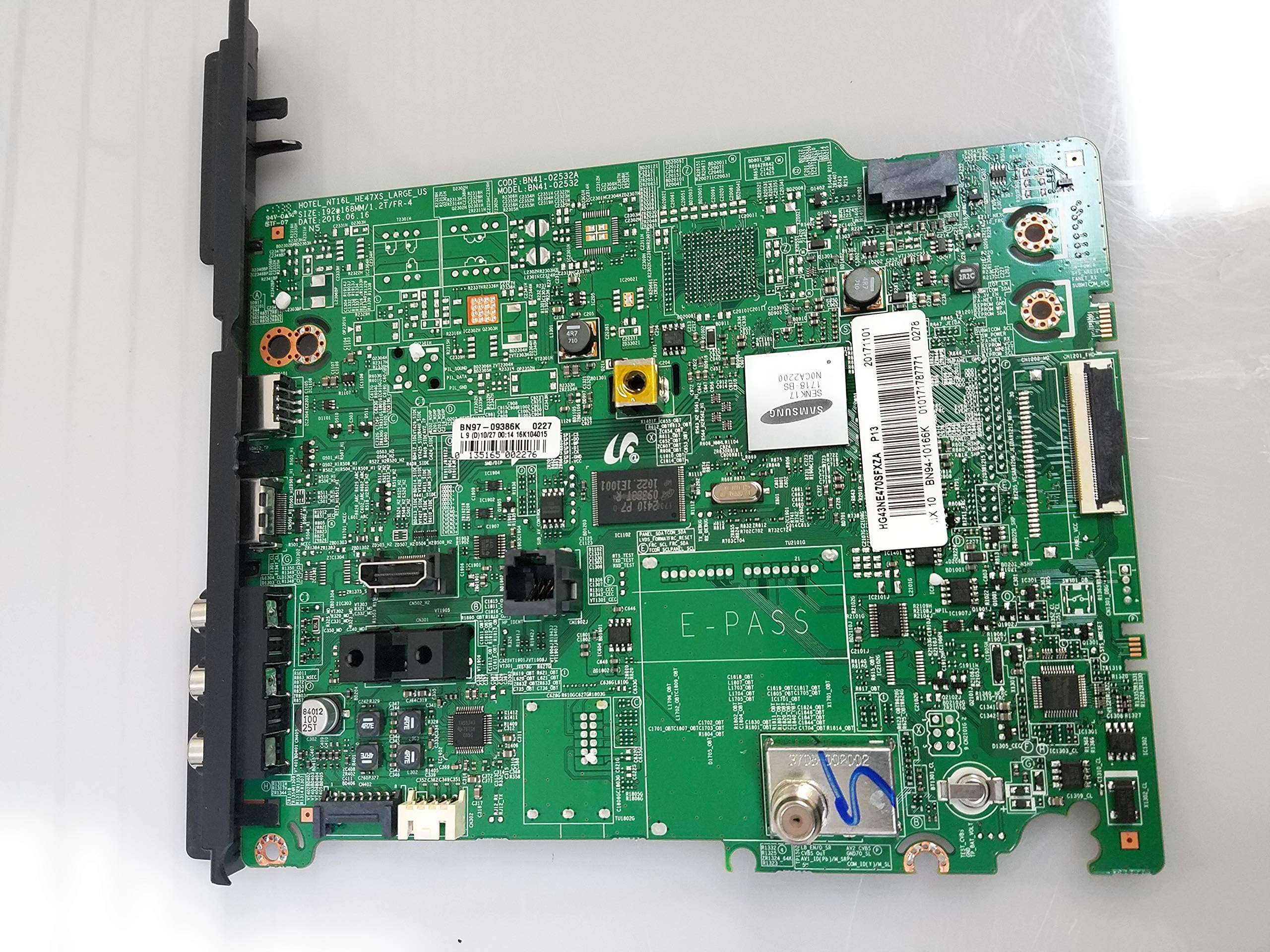 TV Samsung HG43NE470SFXZA MAINBOARD # BN97-09386K/ BN94-10166K / BN41_02532A Compatible for Samsung.