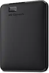 Western Digital Disco rígido externo portátil WD 4TB WD, USB 3.0 - WDBU6Y0040BBK-WESN, Preto