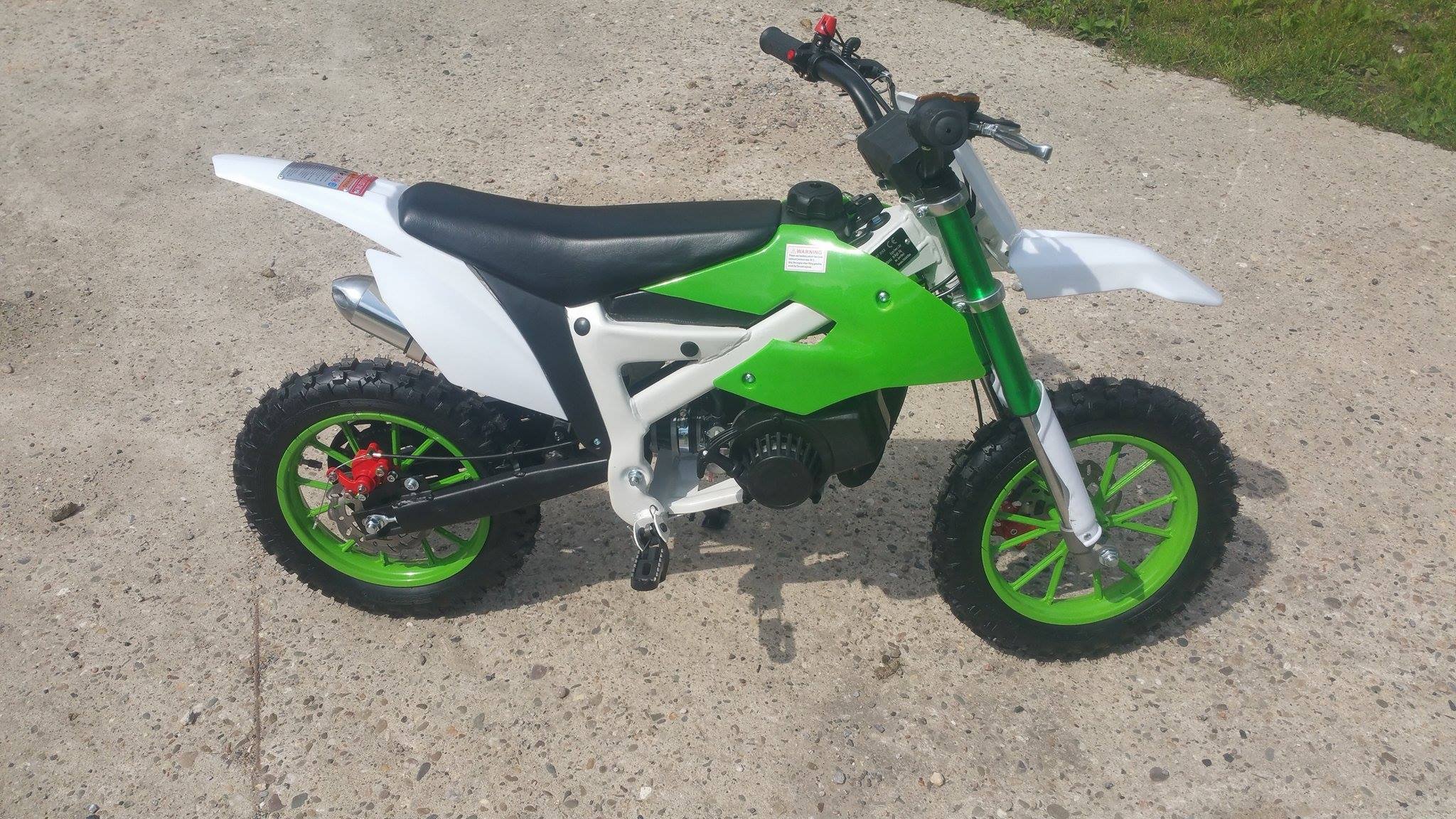 Pocketbike Crossbike Dirtbike 49cc 2 Takt RV-Racing Kinder Motorrad Grün
