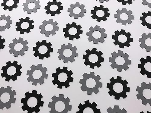 Miniatura 3 de Gear Confetti – Robot Party Confetti – Fiesta de cumpleaños robot – Decoración mecánica – Fiesta de cumpleaños mecánica – Decoración de baby shower