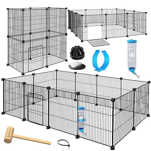 KESSER® Freigehege Gittergehege für Kaninchen aus Metallgitter XXL Kleintiergehege Meerschweinchen