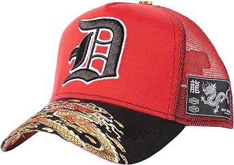 Red Monkey Year of The Dragon New للجنسين إصدار محدود من قبعة سائق الشاحنة RM1505 | 2 لون