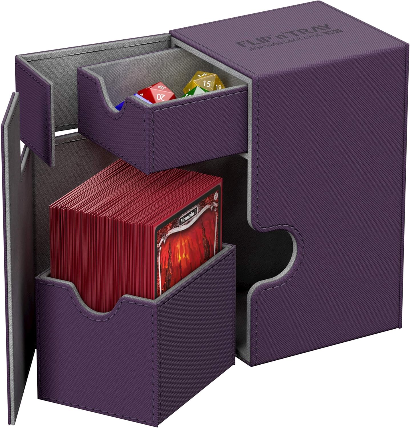 Amazon Ultimate Guard(アルティメットガード) フリップトレイデッキケース 80+ Xenoスキン パープル カードゲーム・トランプ おもちゃ