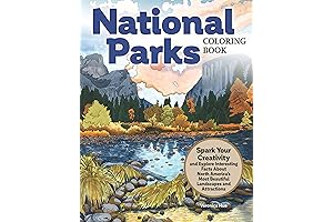 Explore National Parks Coloring Book: Relax, Unwind, and Discover America's Most Pristine Landscapes
