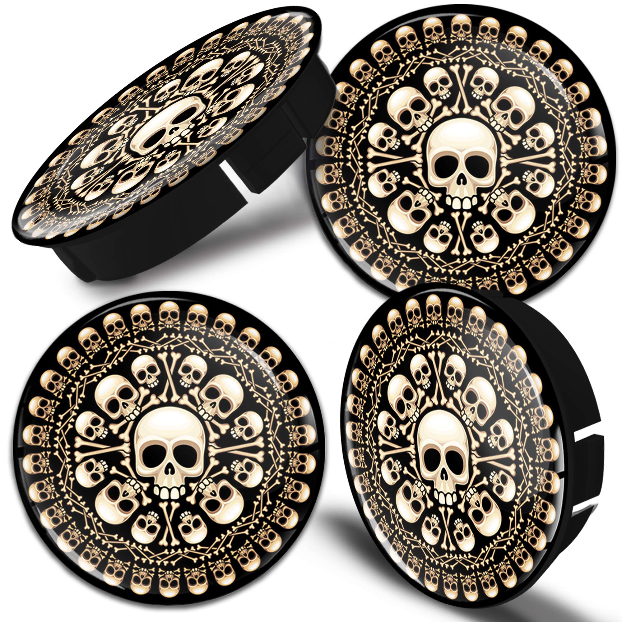 4 Coprimozzi Universali 60mm | Plastica Resistente | Nero Senza Logo - Foto 11