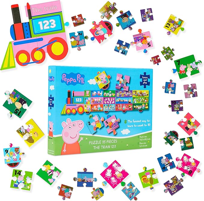 Peppa Pig Puzzle Bambini 3 Anni Treno Giochi Educativi per Imparare