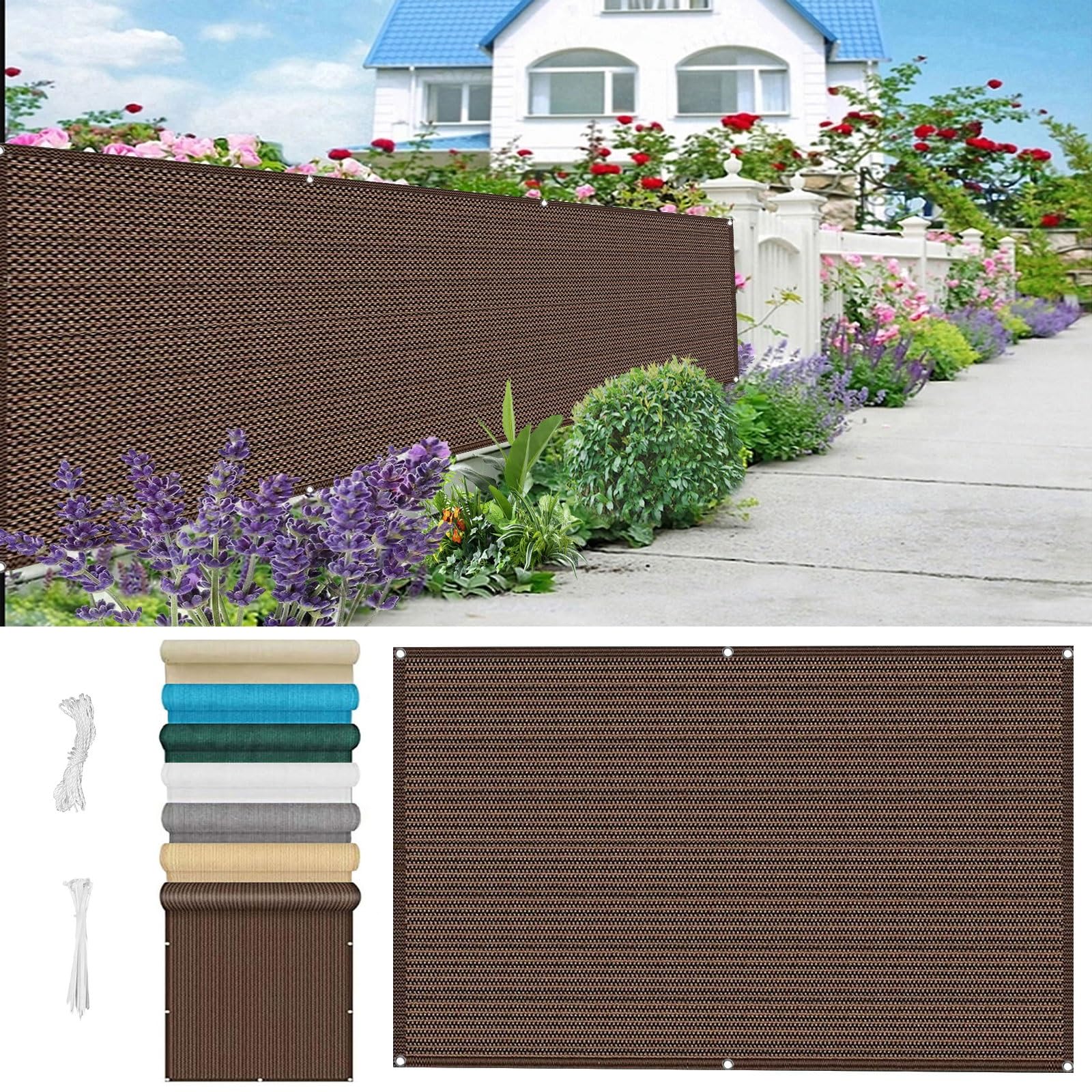 Balkon Privacyscherm 45 x 125 cm Anti-Gluren, Anti-Ultraviolet