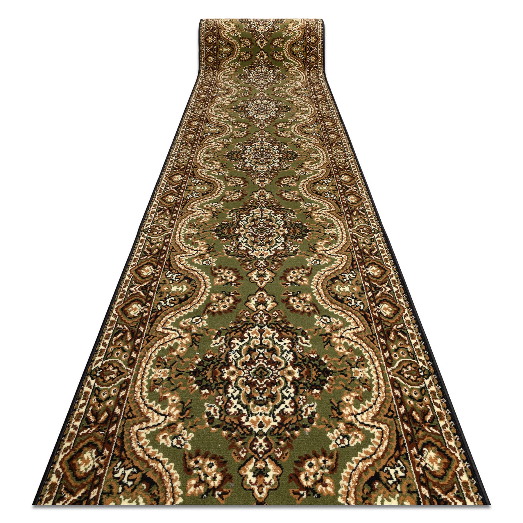 Tapis de cuisine vert BCF Printemps 120x250 cm lavable et résistant au quotidien