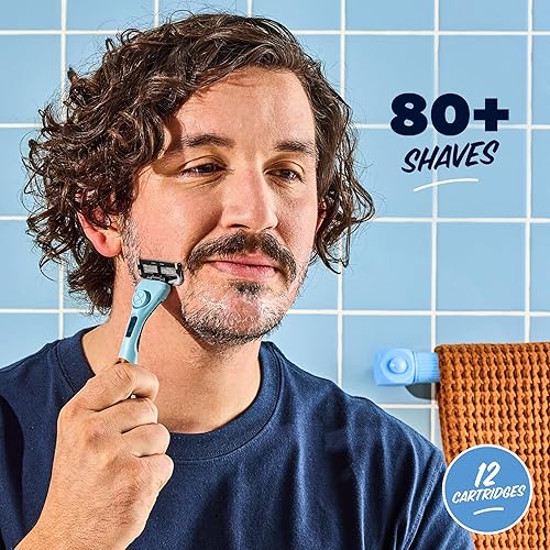 Vista 14 de Dollar Shave Club 6 repuestos de maquinilla de afeitar (16 unidades) 6 cuchillas de acero inoxidable para un afeitado cómodo y cercano