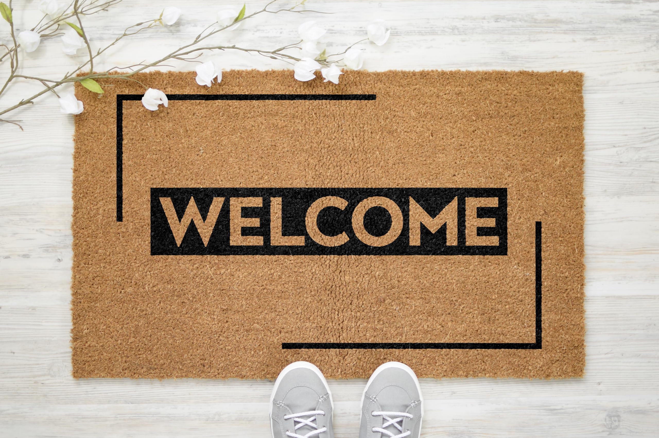 Active Window Films Personalised Genuine Coir Door Mat/Heavy Duty Home Entrance Matting Large (Style 6)