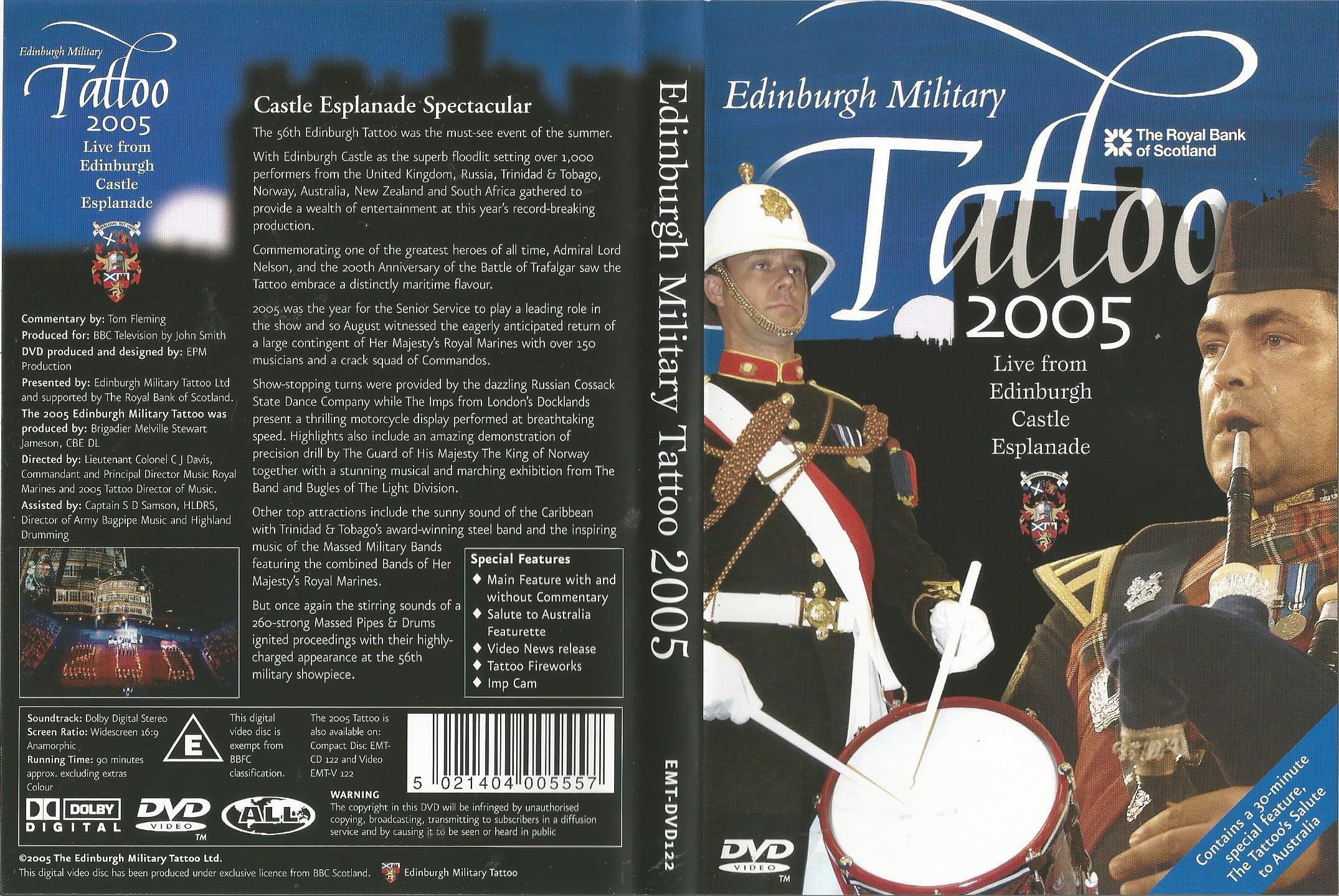 Edinburgh Military Tattoo 2005 [DVD] [2006]: Amazon.co.uk