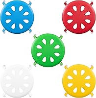 Vista 6 de Flash Furniture Bentley Plastic Nesting Stack Stools, 11.5"Height, Assorted Colors (5 Pack)