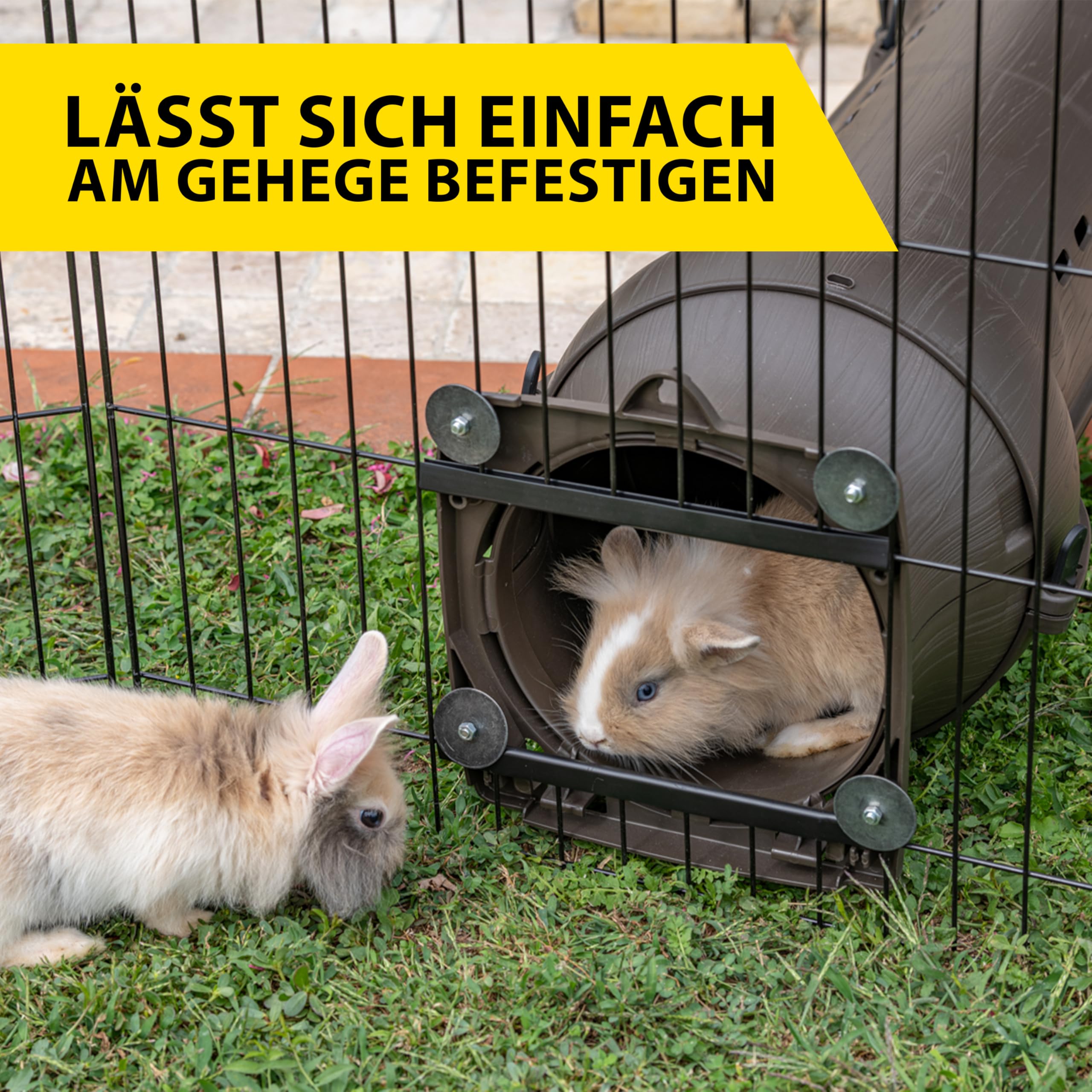 Ferplast Komplettes modulares Tunnel-Set für Kaninchen und Meerschweinchen METRÒ KIT, Verbindungssystem für Gehege und Käfige mit Metrò-Zubehör