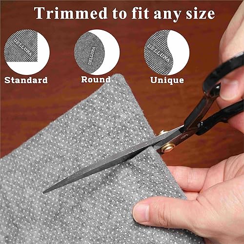 Miniatura 4 de Almohadilla antideslizante para alfombra de área de 4 x 6 pies, 13 pulgadas de grosor de doble superficie de fieltro+goma. Tapete para alfombra de