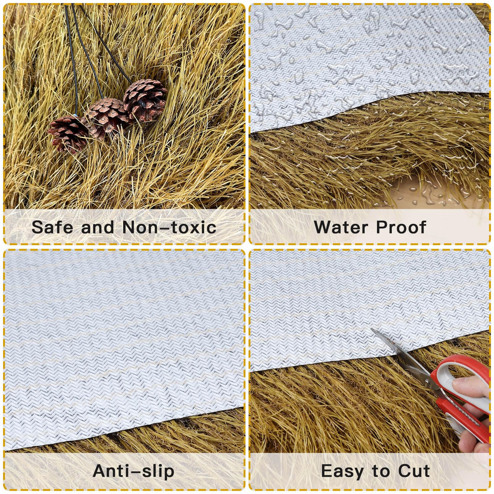 Tiki Thtch Grss Roof, Mexicn rtificil Strw Kuwit | Ubuy