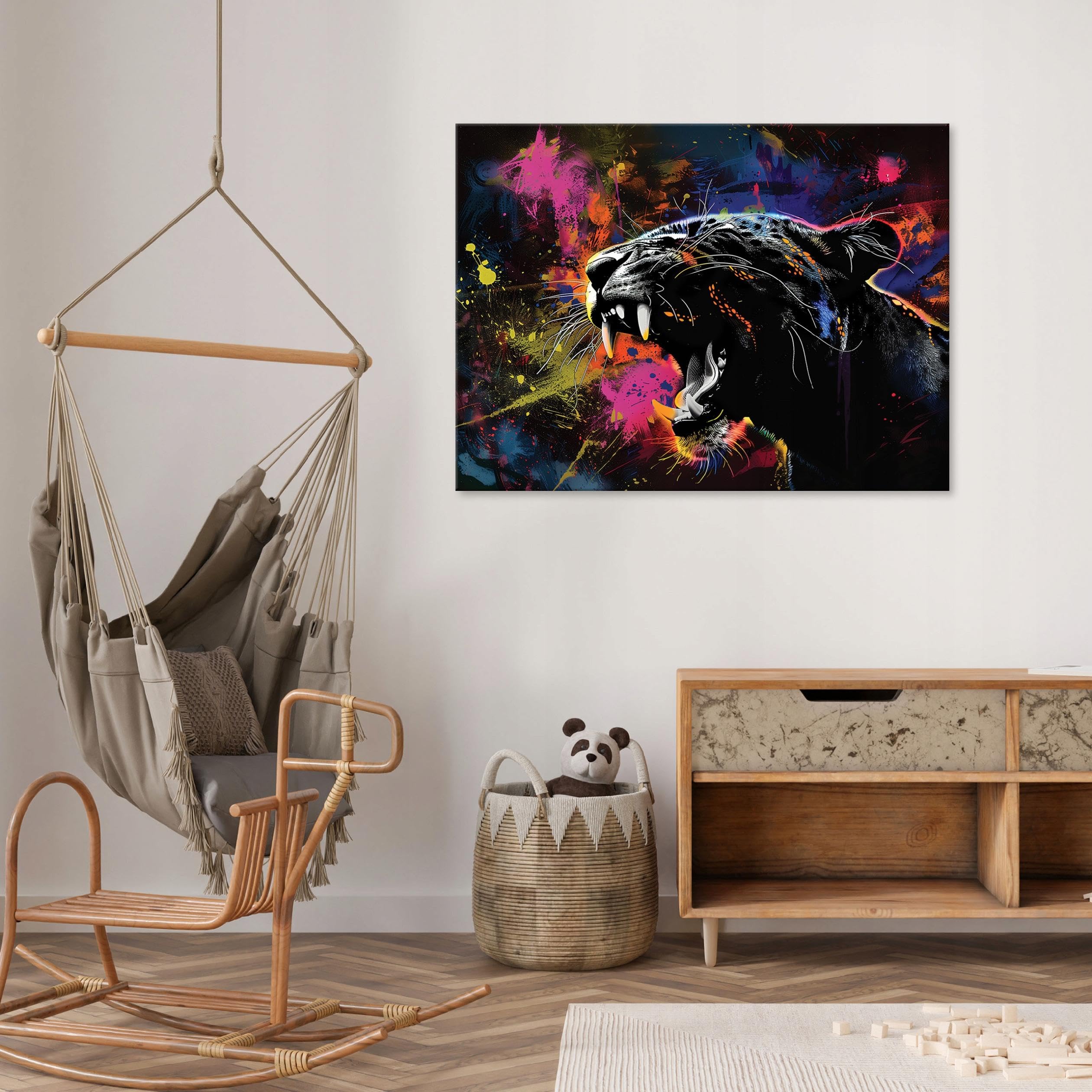 WallArena - Impression sur toile - Taureau - 60x40 cm - Tableau decoration murale - Tableau mural XXL grand format pour salon, chambre à coucher - Impression artistique - Abstrait Animaux WallArena - Impression sur toile - Taureau - 60x40 cm - Tableau decoration murale - Tableau mural XXL grand format pour salon, chambre à coucher - Impression artistique - Abstrait Animaux
