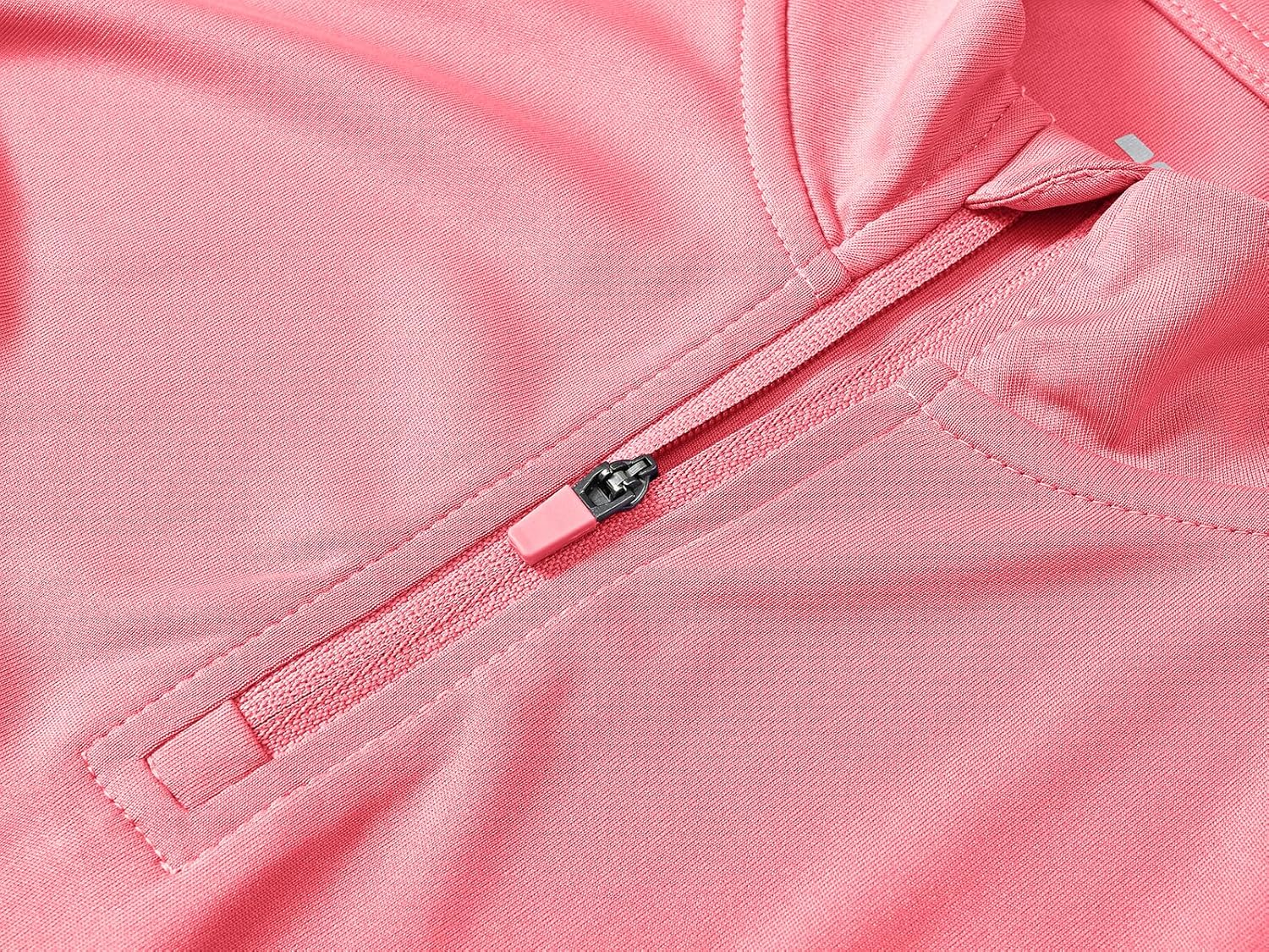 BASUDAM Women's Workout Shirts Quick Dry UPF 50+ Sun Protection Long Sleeve Quarter Zip Pullover Athletic T-Shirts - Image 4