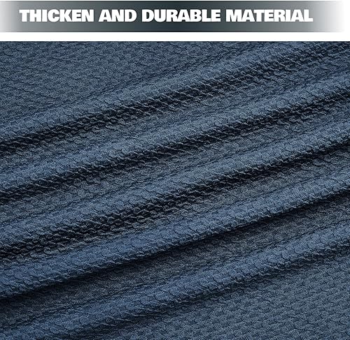 Miniatura 3 de Funda otomana cuadrada de tela jacquard, funda otomana gruesa y elástica para reposapiés otomana cuadrada y rectangular de gran tamaño, tamaño