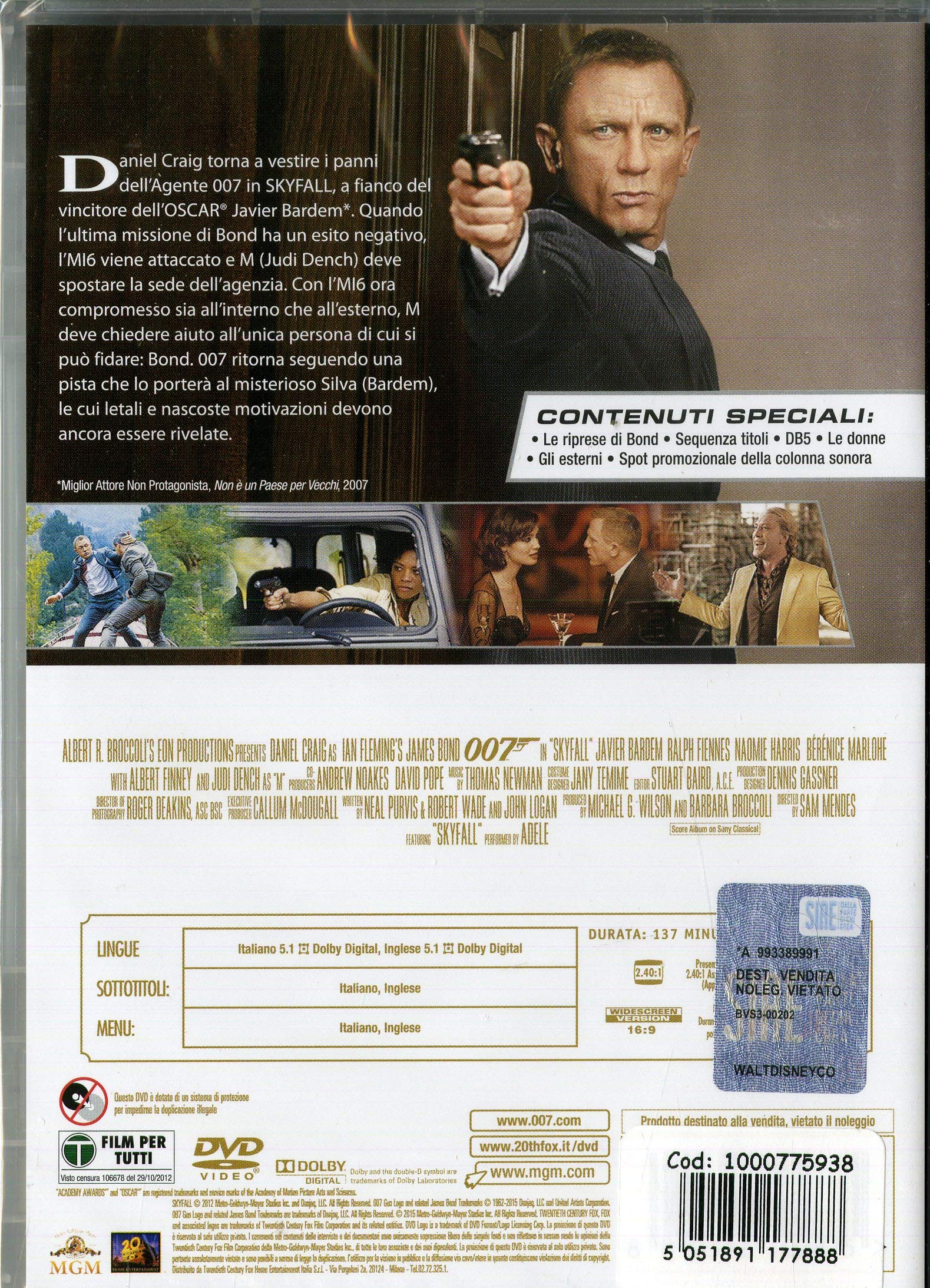 007 Skyfall ( DVD)