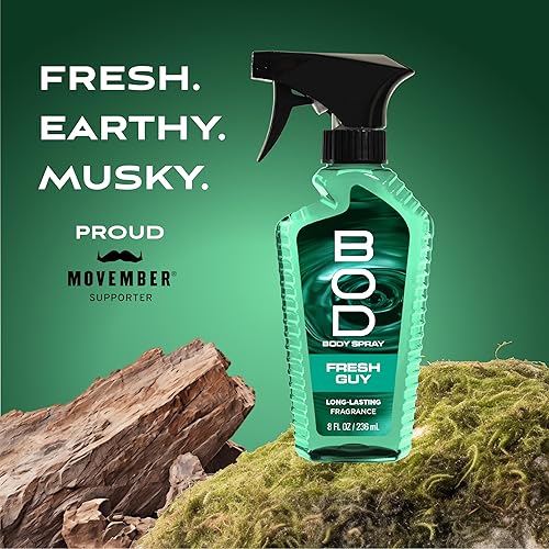 Miniatura 4 de BOD man Fragancia corporal en aerosol, Fresh Guy, 8 onzas líquidas