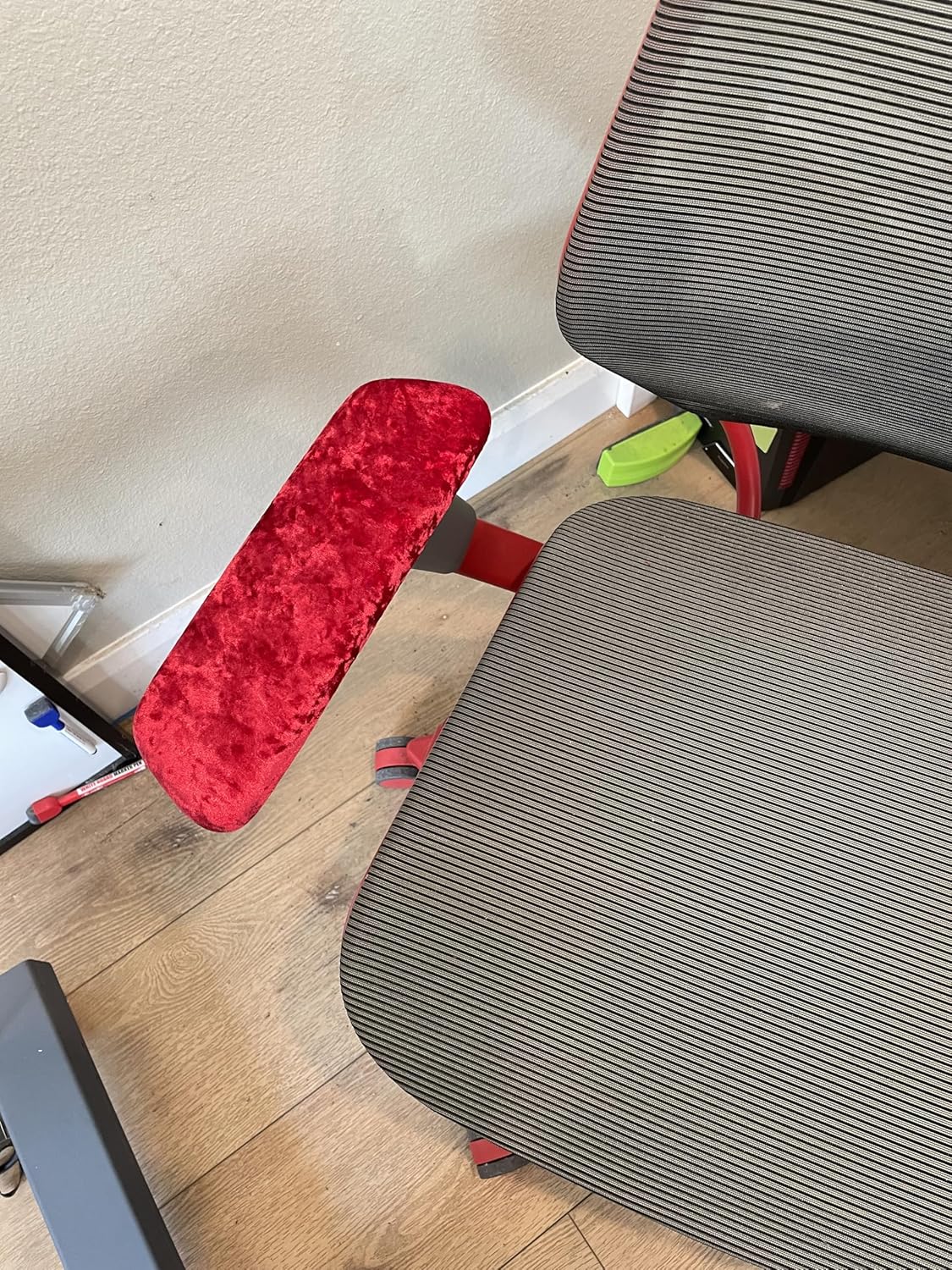 Crushed Velvet Velour Fabric Wrap - Self Adhesive Film Sticker Decal Sheet for Car Interior Furniture Upholstery Drawer DIY Elastic Stretch Peel and Stick (Red, 16X55 Inches)