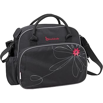 black and pink changing bag