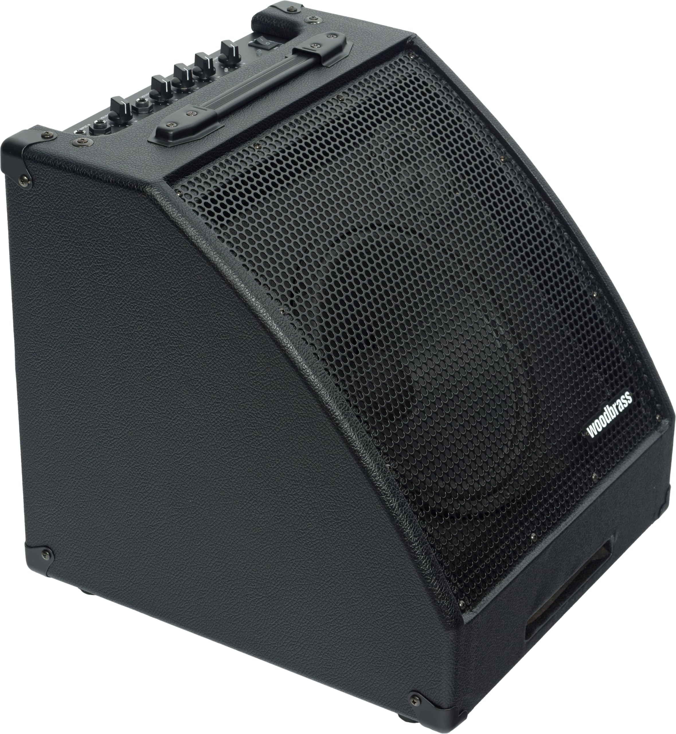 Woodbrass D30BT Amplificatore per Batteria Elettronico - Amplificatore Bluetooth 30W ideale per Batterista principiante, Amatoriale, Pro - Potente, Robusto, Pan inclinato: perfetto per giocare a casa