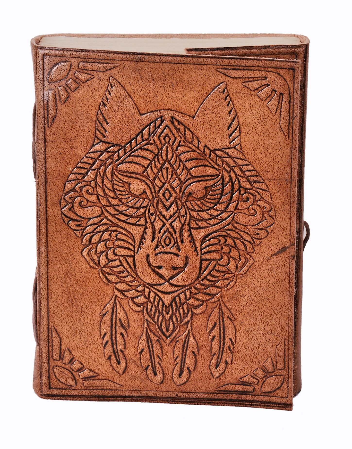 Purpledip Leather Journal (Diary Notebook) 'The Beast': Handmade Paper In Leather Cover For Corporate Gift or Personal Memoir (11322) - Image 2