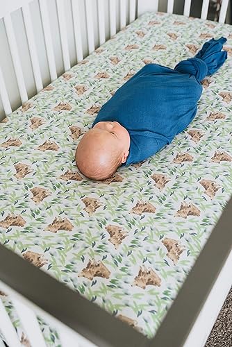 Vista 35 de Sábana bajera de punto prémium para cuna/sábana para niños pequeños Cusco por Copper Pearl Cuzco