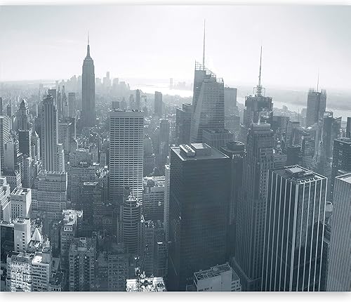 artgeist Mural de pared Ciudad de Nueva York, 118 x 91 pulgadas, papel tapiz no tejido, decoración de pared, impresión fotográfica, diseño de