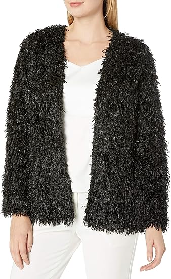 calvin klein fuzzy jacket