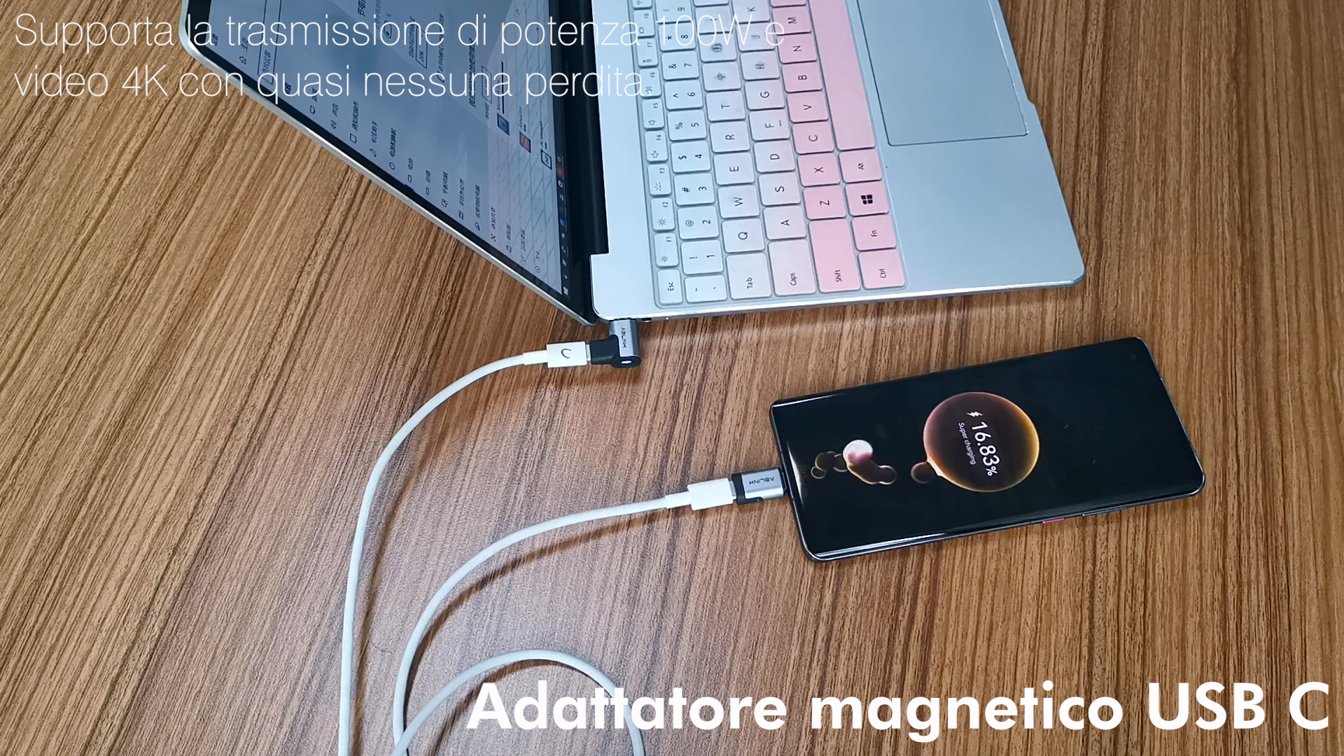 Adattatore Magnetico USB C 240W VAFOTON - Ricarica Rapida PD, Rotazione 540&deg;, Compatibile Con MacBook Pro E Laptop