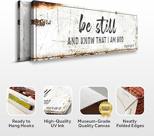 Miniatura 33 de Tailored Canvases Arte de pared cristiano, citas familiares inspiradoras y decoración rústica del hogar para sala de estar, dormitorio y cocina