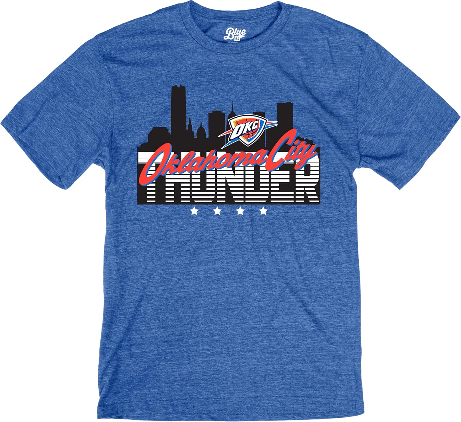 Blue 84 NBA Unisex-Adult NBA Officially Licensed Tri-Blend T-Shirt Flyline - Image 3