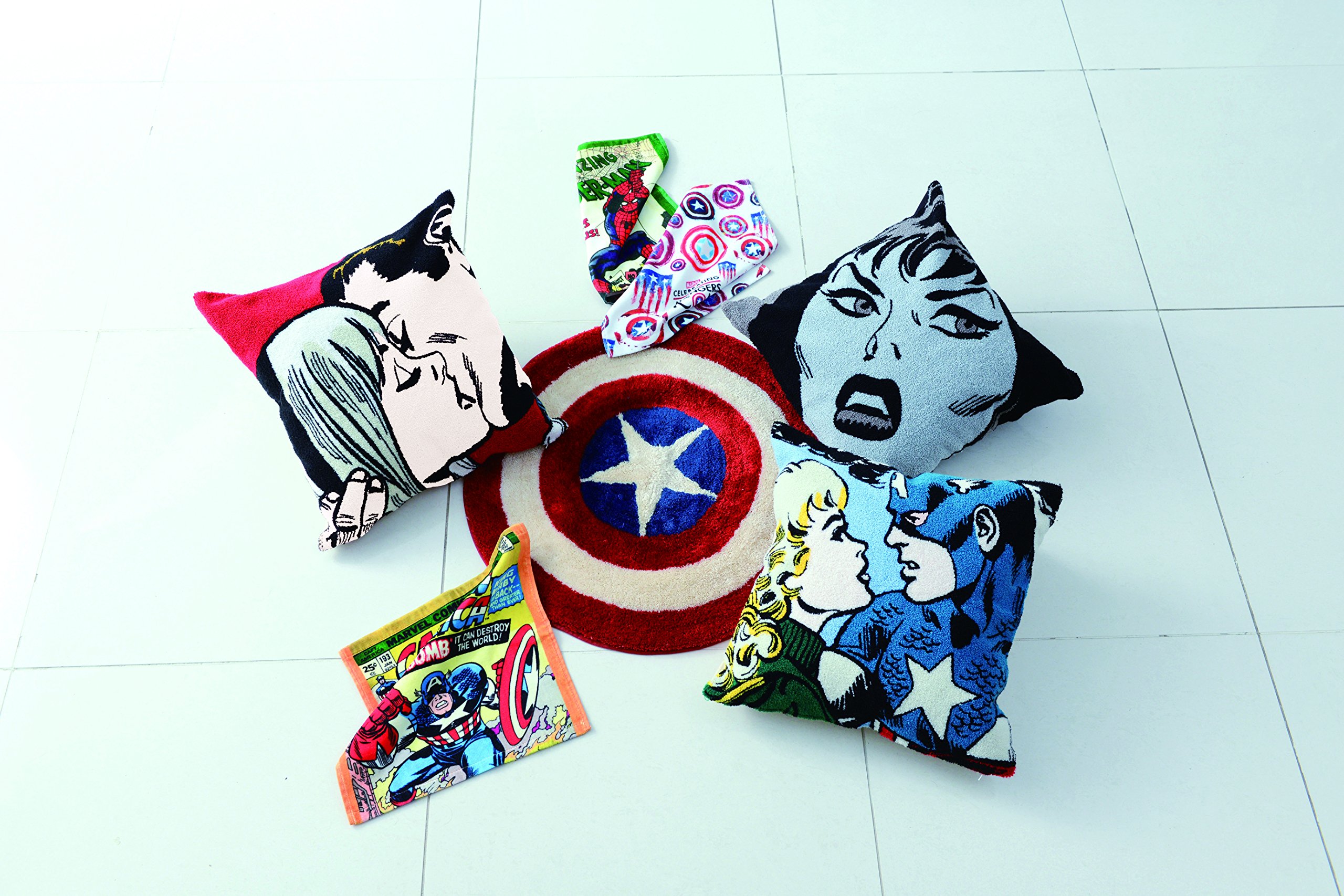 Amazon｜丸眞 マット Marvel マーベル キャプテンアメリカ 直径約60cm